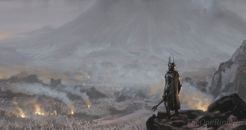 Саурон у плато Горгорот и его войско